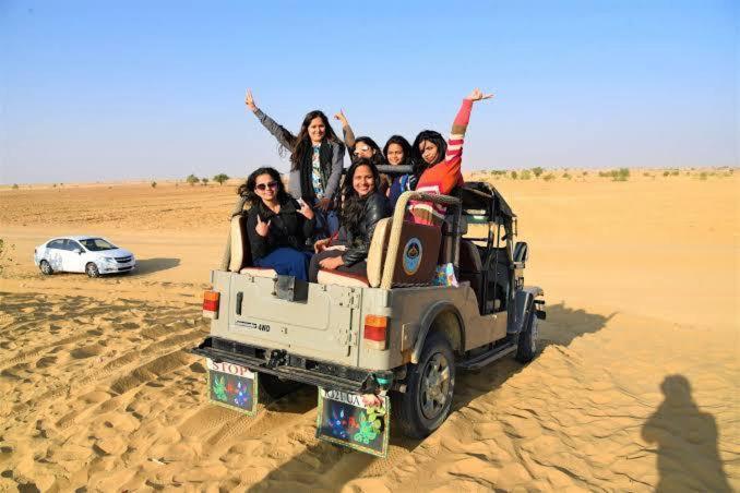Golden Sandstone Hotel Desert Safari Camp Jaisalmer Exteriör bild