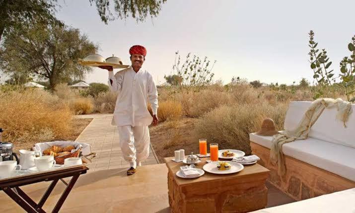 Golden Sandstone Hotel Desert Safari Camp Jaisalmer Exteriör bild